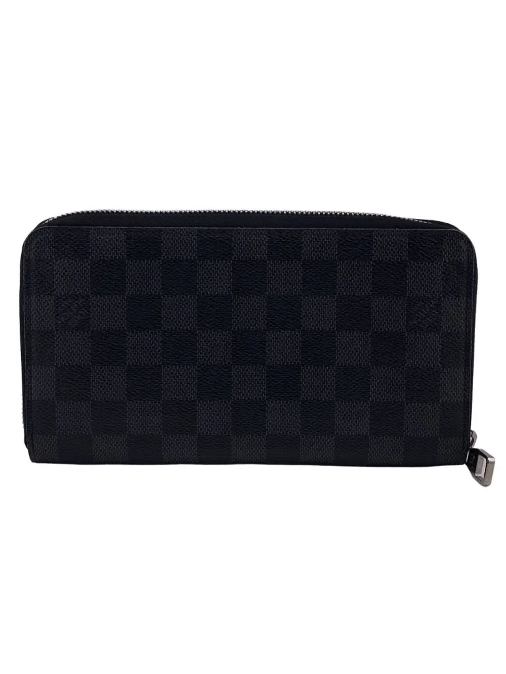 Louis Vuitton Zippy Organizer Damier Graphite Illustre Wallet Zip Around Black
